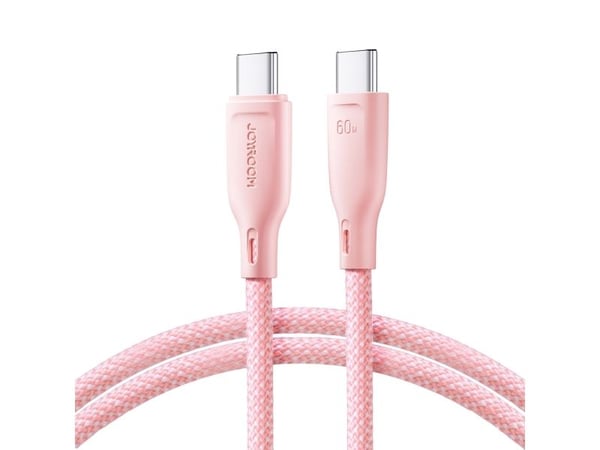 Joyroom USB-C - USB-C USB-kabel 1 m Rosa (6941237110176)