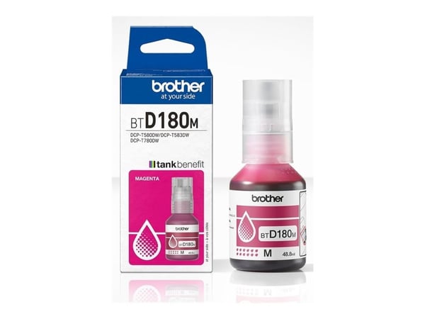 Brother BTD180M, Original, Magenta, Brother, DCP-T580DW, DCP-T583DW, DCP-T780DW, 5000 Sider, 1 stk