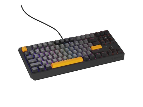 Genesis Thor 230 TKL - Tastatur - 80% - TKL - bakgrunnsbelyst - USB - QWERTY - USA - tastsvitsj: Outemu Red - anchor gray negative