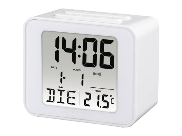 Hama Cube, Digital vekkerklokke, Hvit, Micro AAA, 70 mm, 60 mm, 40 mm