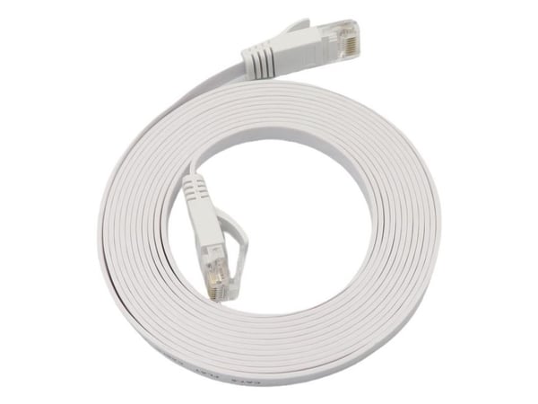 Microconnect V-UTP6A10W-FLAT-LSZH, 10 m, Cat6a, U/UTP (UTP), RJ-45, RJ-45, Valkoinen
