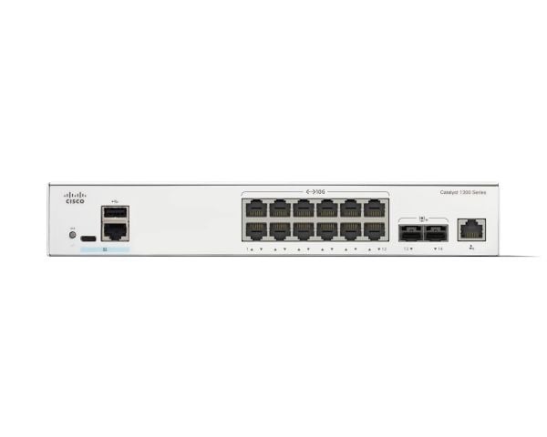 Cisco Catalyst C1300-12XT-2X, Hallittu, L2/L3, Telineasennus