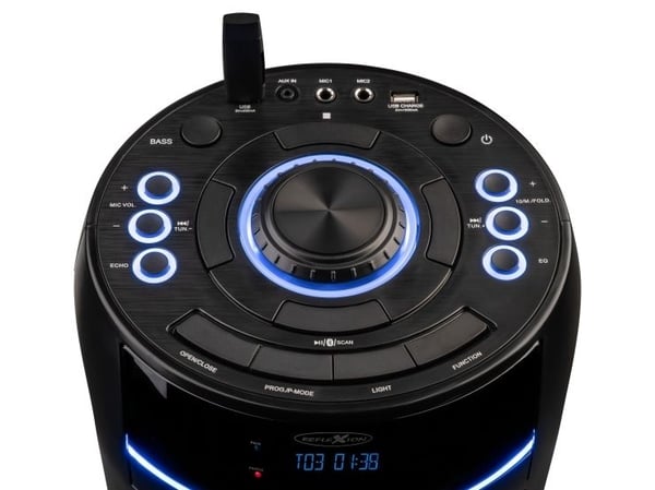 Reflexion PS10BTCD, 480 W, Trådløs, 2,402 - 2,48 GHz, A2DP, AVRCP, Party-høyttaler, Svart