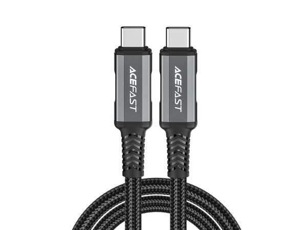 USB-kabel Acefast USB-C til USB-C 1 m svart (6974316282631)