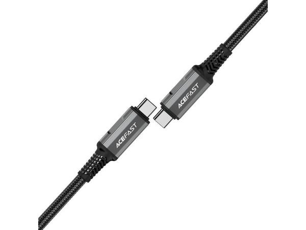 USB-kabel Acefast USB-C til USB-C 1 m svart (6974316282631)