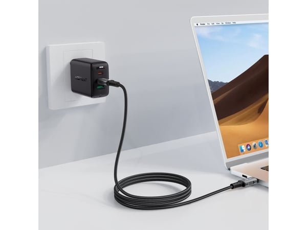 USB-kabel Acefast USB-C til USB-C 1 m svart (6974316282631)