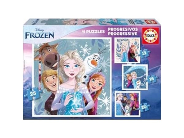 Educa Progressiiviset palapelit Frozen 12-16-20-25
