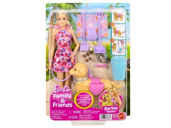 Barbie Walk &amp; Potty Malibu