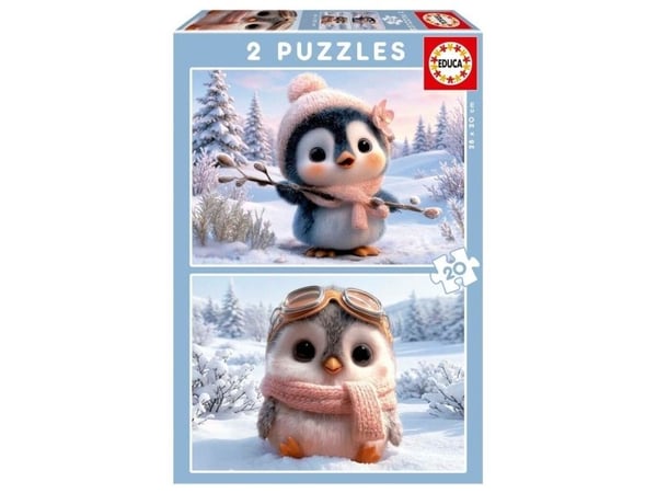 Educa 2X20 Cute Penguins