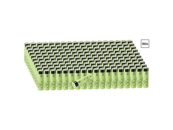 Panasonic NCR18650GA spesialbatteri 18650 Flat-Top litium 3,6 V 3300 mAh 180 stk