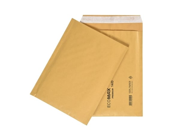 Boblepose, Boblekuvert, 200 x 275 mm Kort side åben, brun, vægt: 0.030 kg pakke a 100 stk, palle a 3