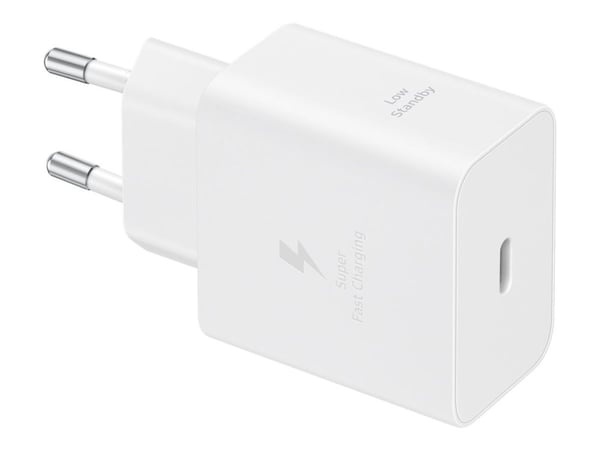 Samsung EP-T4511 - Strømadapter - 45 watt - 3 A - SFC 2.0, PD 3.0 (USB-C) - på kabel: USB-C - hvit