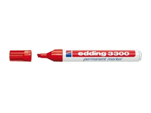 edding 3300 - Markør - permanent - rød - 1-5 mm