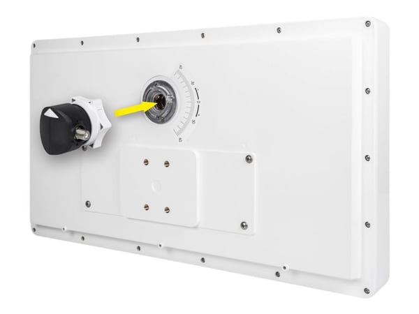 Megasat Profi-Line D1 - Antenne - flat, parabolic - TV - 33 dBi (for 12.75 GHz) - Enkel LNB - kan monteres på vegg, mast, vindu