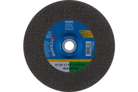 PFERD 61824222, Kutteskive, Aluminium, Støpejern, Betong, Ikke-jernholdig metall, Stein, Flis, 23 cm, Alle merker, Flatt senter, 2,22 cm