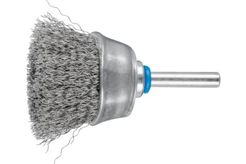 PFERD 43209714, Kopp stålbørste, 6 mm, 4 cm, Rustfritt stål, 6800 RPM, 10 stykker