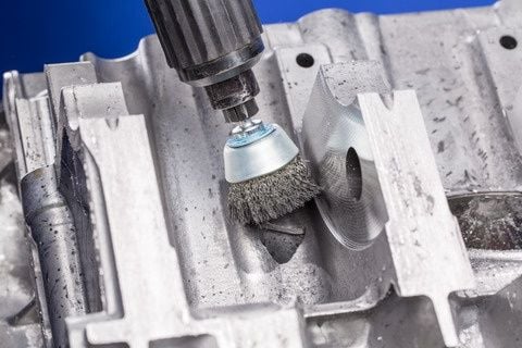 PFERD 43209714, Kopp stålbørste, 6 mm, 4 cm, Rustfritt stål, 6800 RPM, 10 stykker