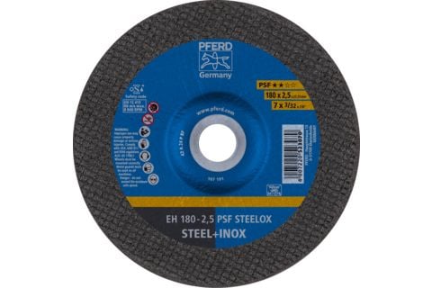 PFERD EH 180-2,5 PSF STEELOX, Stål, Rustfritt stål, PFERD, 18 cm, 8500 o/min, 25 stk