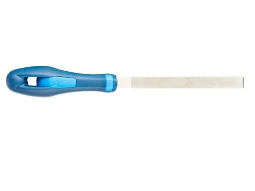PFERD 15401126, Fil, Flatfil, Slipemateriale, Innsatsherdet stål, Ferritt, Glass, Grafitt, Stål, Teknisk keramikk, Karbid, Blå, Ergonomisk, 11,2 mm