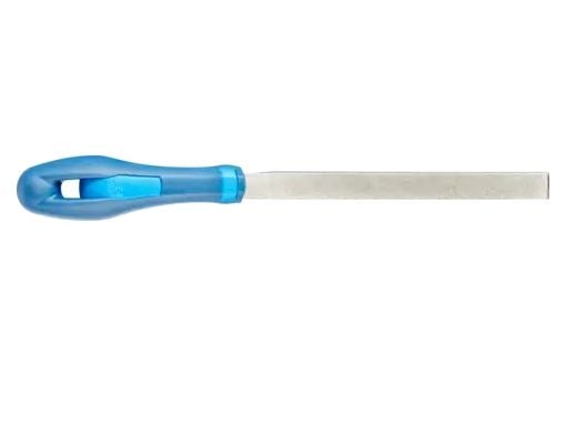 PFERD 15401195, Fil, Flatfil, Slipemateriale, Innsatsherdet stål, Ferritt, Glass, Grafitt, Stål, Teknisk keramikk, Karbid, Blå, Ergonomisk, 13 mm