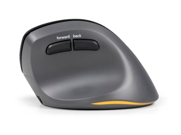 BakkerElkhuizen PRF Pro - Vertikal mus - ergonomisk - høyrehendt - optisk - 8 knapper - trådløs, kablet - 2.4 GHz, USB-C, Bluetooth 5.2 - mørk grå,...