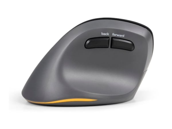 BakkerElkhuizen PRF Pro, Vasenkätinen, Vaakasuuntainen muotoilu, Optinen, RF Wireless + Bluetooth + USB Type-C, 2400 DPI, musta, Harmaa
