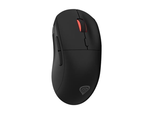Genesis Zircon XIII Custom - Mus - optisk - 7 knapper - kablet, trådløs - USB-C, 2.4 GHz, USB-A - USB trådløs mottaker - svart - hengeboks