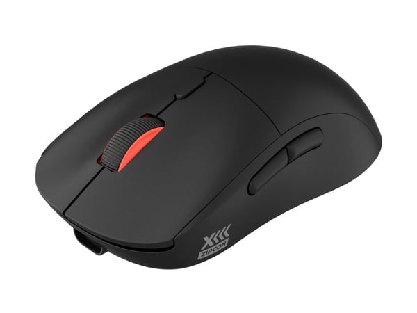 Genesis Zircon XIII Custom - Mus - optisk - 7 knapper - kablet, trådløs - USB-C, 2.4 GHz, USB-A - USB trådløs mottaker - svart - hengeboks