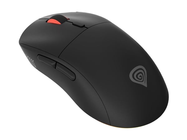 Genesis Zircon XIII Custom - Mus - optisk - 7 knapper - kablet, trådløs - USB-C, 2.4 GHz, USB-A - USB trådløs mottaker - svart - hengeboks