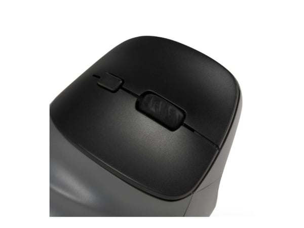 BakkerElkhuizen PRF Pro - Vertikal mus - ergonomisk - høyrehendt - optisk - 8 knapper - trådløs, kablet - 2.4 GHz, USB-C, Bluetooth 5.2 - mørk grå,...