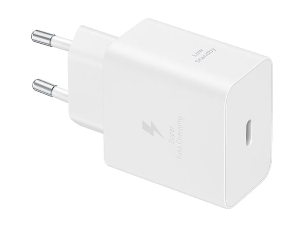 Samsung EP-T4511 - Strømadapter - 45 watt - 3 A - SFC 2.0, PD 3.0 (USB-C) - på kabel: USB-C - hvit