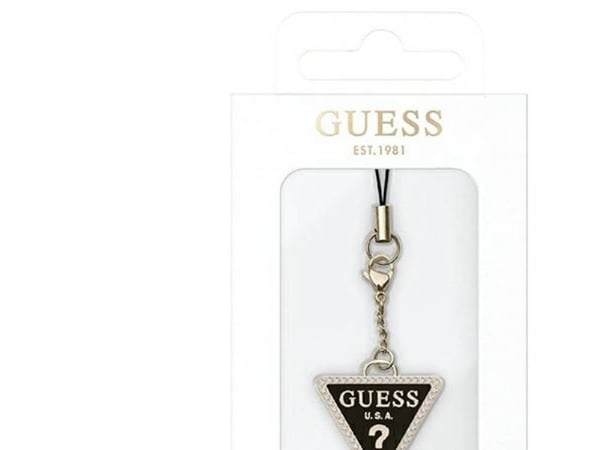Guess Phone Strap GUCPMTDCK Triangle Diamond-hänge med strass