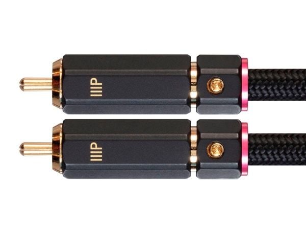 Monoprice Onix Series, 2 x RCA, Hankjønn, 2 x RCA, Hankjønn, 0,9 m, Svart