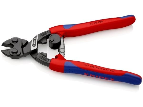 Knipex 71 12 200 SB CoBolt, 5,2 mm, 4 mm, HRC 65, Svart, Blå, Rød, 225 mm, 375 g