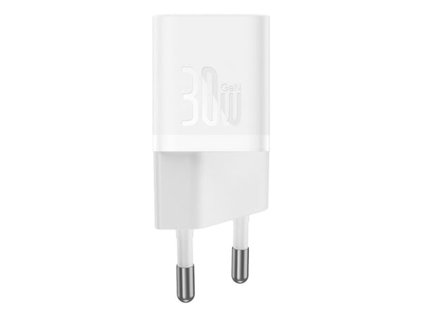 Baseus P10110902213-01 USB-C GaN5 mini 30W nettlader hvit (P10110902213-00)