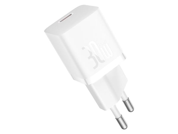 Baseus P10110902213-01 USB-C GaN5 mini 30W nettlader hvit (P10110902213-00)