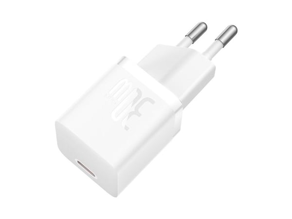 Baseus P10110902213-01 USB-C GaN5 mini 30W nettlader hvit (P10110902213-00)