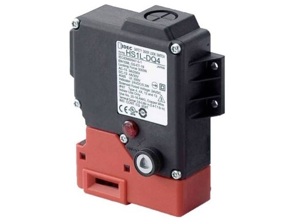 Idec HS1L-DQ44KMSR-R sikkerhetskontakt 250 V, 125 V, 30 V 10 A fjærkraftlås IP67 1 stk (HS1L-DQ44KMSR-R)
