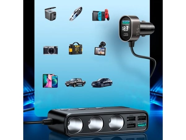 Joyroom JR-CL06 bil-laddare 4x USB-A 3,6 A (JYR058BLK)