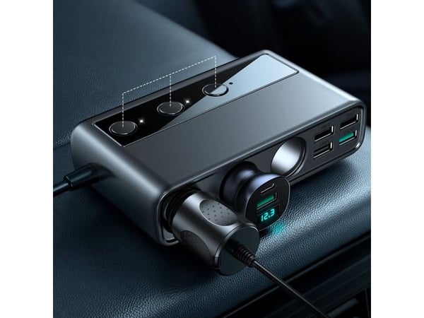 Joyroom JR-CL06 bil-laddare 4x USB-A 3,6 A (JYR058BLK)