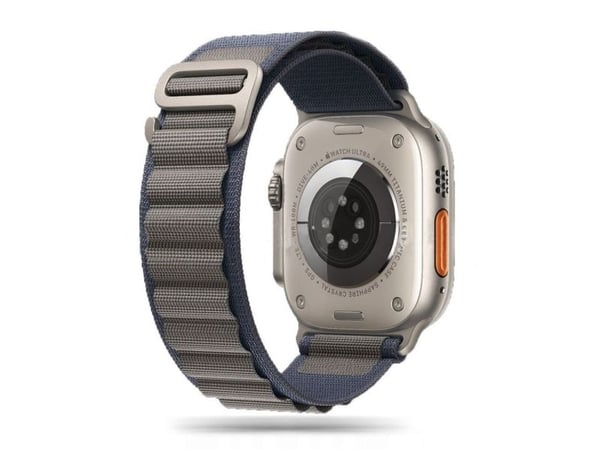 Armbånd til Apple Watch 4 / 5 / 6 / 7 / 8 / 9 / SE / Ultra 1 / 2 (42 / 44 / 45 / 49 mm) Tech-Protect Nylon Pro Navy / Grey