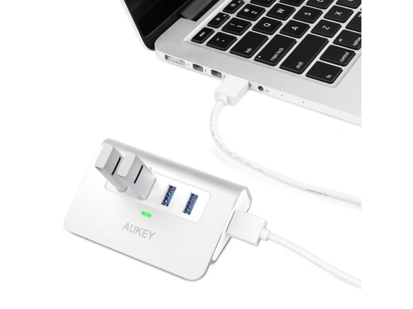 Aukey CB-H5 - Hub - 4 x SuperSpeed USB 3.0 - stasjonær