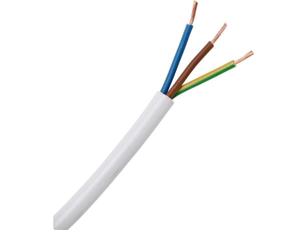 Heinrich Kopp 151605844, 0,75 mm², Valkoinen, Polyvinyylikloridi (PVC), 300 V, 5 m, 5,5 mm