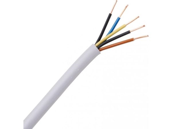 Kopp 153010840 Vaippakaapeli NYM-J 5 G 1,50 mm² Harmaa 10 m