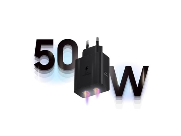 Samsung EP-T5020 - Strømadapter - 50 watt - 3 A - SFC 2.0, PD 3.0 (USB-C) - på kabel: USB-C - svart