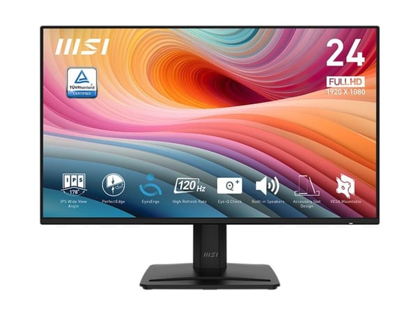 MSI PRO MP242A E2, 60,5 cm (23.8"), 1920 x 1080 pikseliä, Full HD, 4 ms, musta