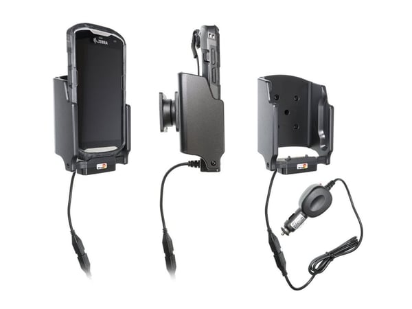 Brodit - Billaderholder + bilstrømadapter - for Zebra TC51, TC52, TC56, TC57