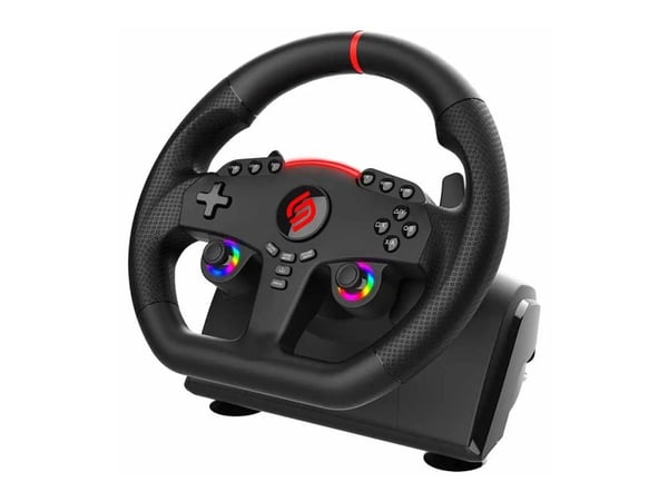 Superdrive 270 GT - Hjul- og pedalsett - kablet - for PC, Sony PlayStation 4, Microsoft Xbox One, Microsoft Xbox Series S, Microsoft Xbox Series X,...