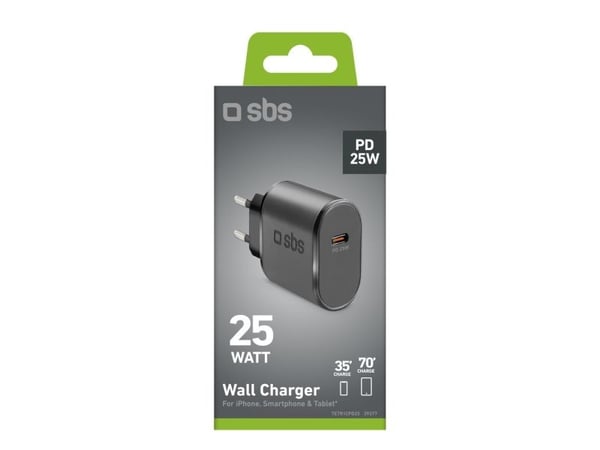 SBS TETR1CPD25, inomhus, AC, Svart