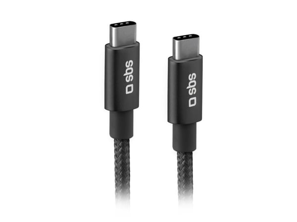 SBS TECABLETCC20BK, 1,5 m, USB C, USB C, USB 2.0, Lajittelu